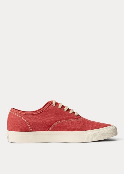 Zapatillas Ralph Lauren Hombre Rojos - New Norfolk Canvas - MRBOC4085